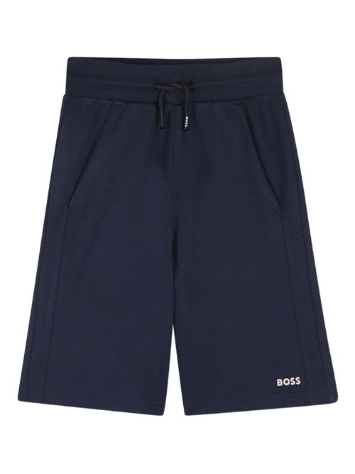 Completo bambino BOSS beige con polo e bermuda BOSS KIDS | J5300921C